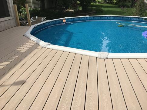 Oak Brook Il pool deck - dupagedecks.com